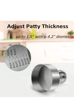 Oasisgalore Adjustable Burger Press Hamburger Patty Maker Press Mold for Beef Meat Homemade Burgers  - Image 3