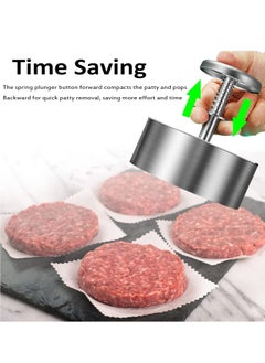 Oasisgalore Adjustable Burger Press Hamburger Patty Maker Press Mold for Beef Meat Homemade Burgers  - Image 4