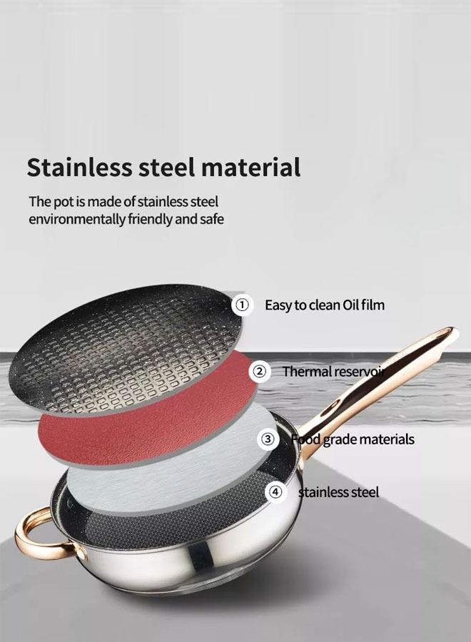 إن كي أكس مجموعة من 8 أواني الطهي - أواني الفولاذ المقاوم للصدأ ، غلاية ، أواني المطبخ مع غطاء زجاجي مقوى - Image 4