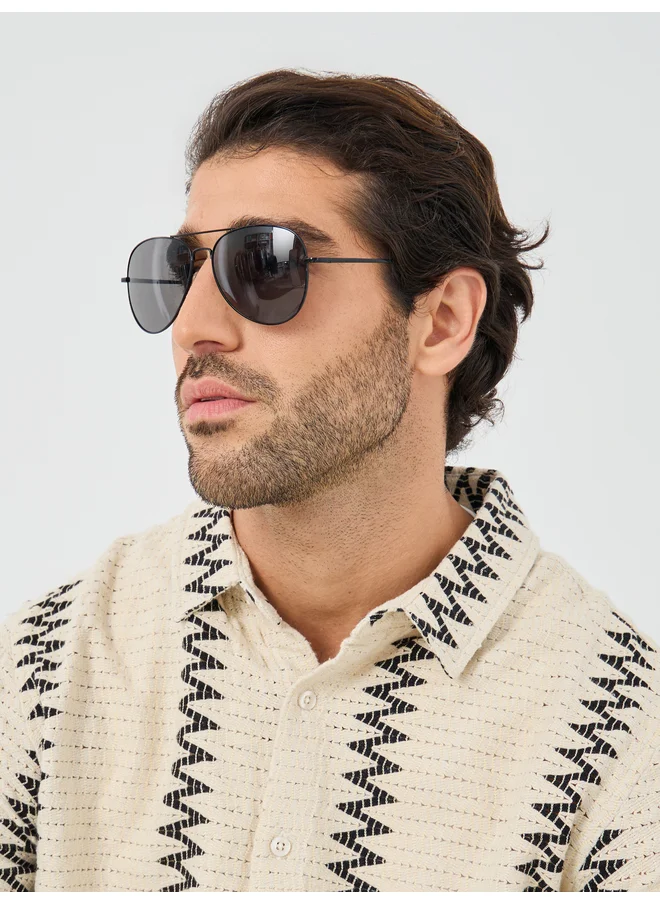 ستايلي Styli Slim Round Sunglasses With Nose Pads