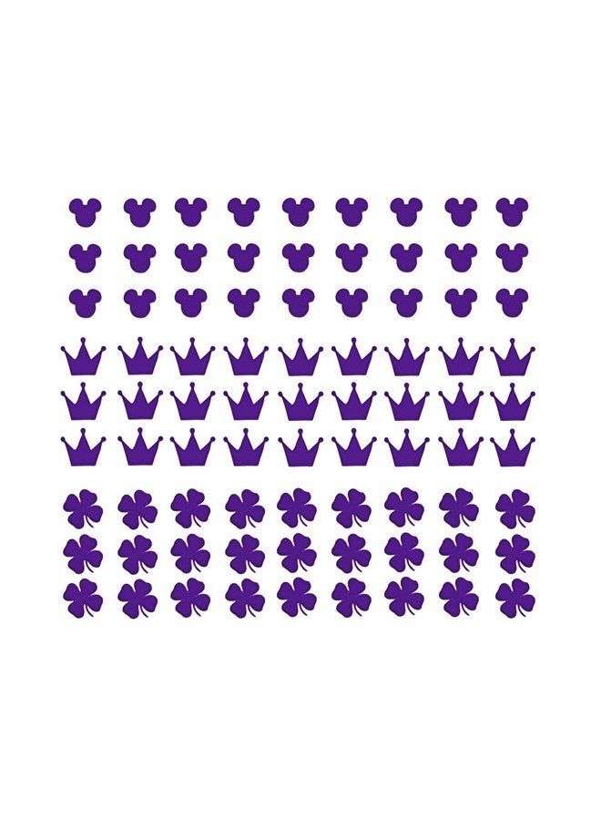 Comet Busters Self Adhesive Cute Nail Decoration Decals, Nail Art Stickers (Lilac) (NAO005) - Image 1