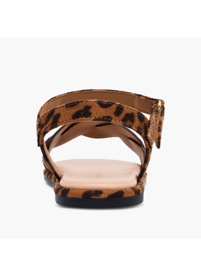 فلورا بيلا من شو إكسبرس صنادل بناتي بشريط وإغلاق لاصق - Image 4