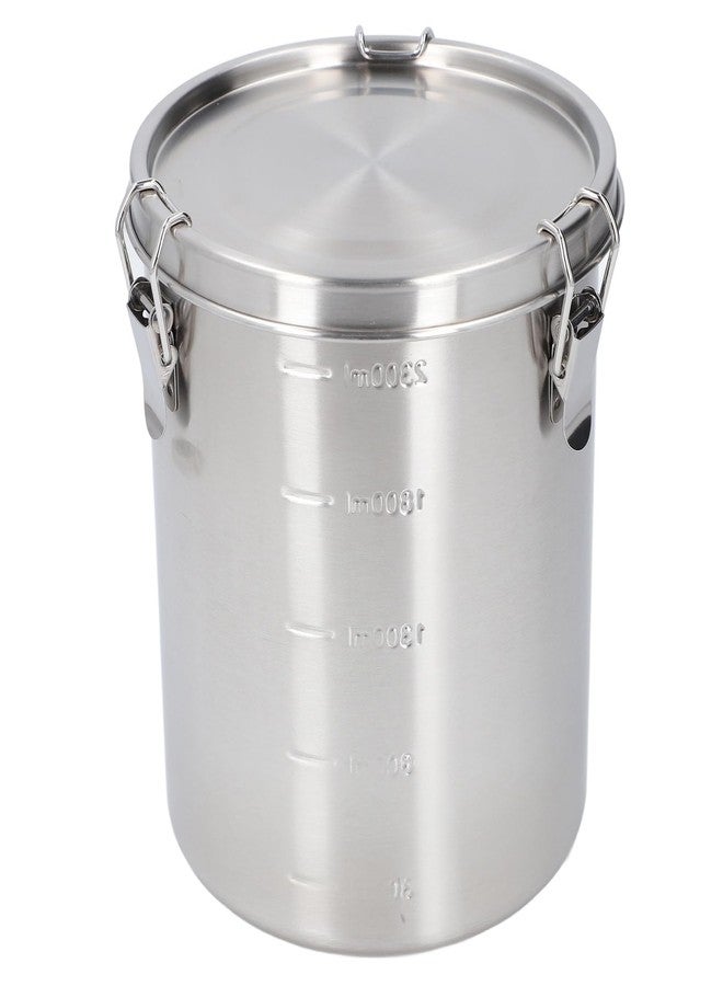 Fockety Airtight Dog Food Storage Container, Stainless Steel Food Canister with Lid and Sturdy Locking Clamp, Dog Cat Bird and Other Pet Food Storage Bin for Rice, Cereral, Grain, Flour - Image 1