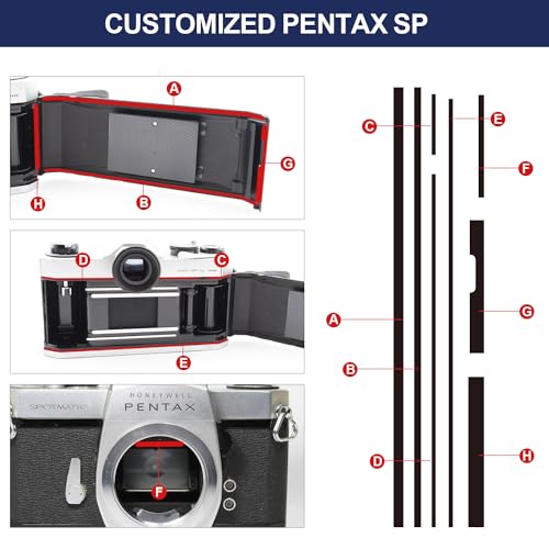 eTone Pre-Cut Light Seal Foam Sponge Kits Repair for Asahi Pentax Spotmatic SP/SPII/SPF/Pentax K1000 Film Camera. - Image 4
