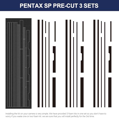 eTone Pre-Cut Light Seal Foam Sponge Kits Repair for Asahi Pentax Spotmatic SP/SPII/SPF/Pentax K1000 Film Camera. - Image 3