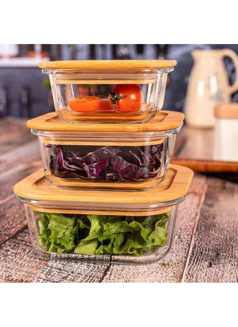 Vacuumed 3-Piece Square Glass Bowl Storage Container with Bamboo Lid - pzsku/ZDC8B06E8B4268E5BCC81Z/45/_/1729211121/ae80df3e-4bb6-450b-b5bf-90f9b30db10c