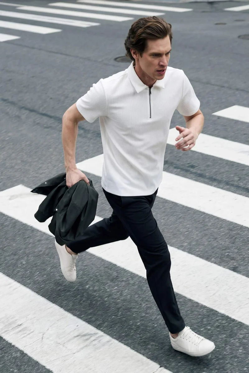 Defacto Regular Fit Pleat Polo T-Shirt