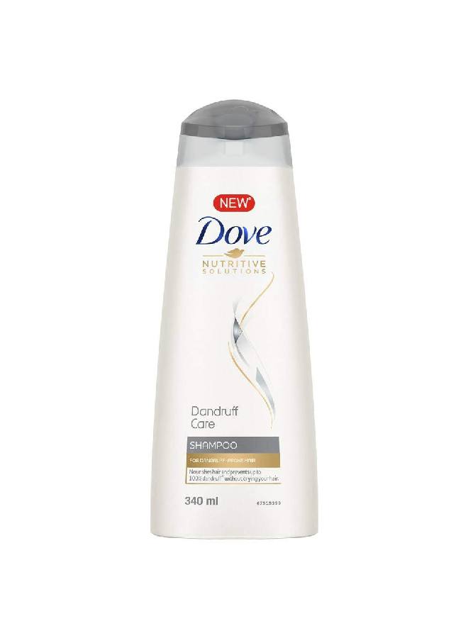 Dove شامبو مضاد للقشرة 340 مل يمنع ظهور القشرة وفروة الرأس الجافة، شامبو يومي لطيف لشعر ناعم وخالٍ من التجعد للرجال والنساء - Image 3