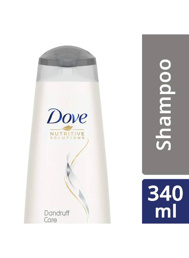 Dove شامبو مضاد للقشرة 340 مل يمنع ظهور القشرة وفروة الرأس الجافة، شامبو يومي لطيف لشعر ناعم وخالٍ من التجعد للرجال والنساء - Image 2