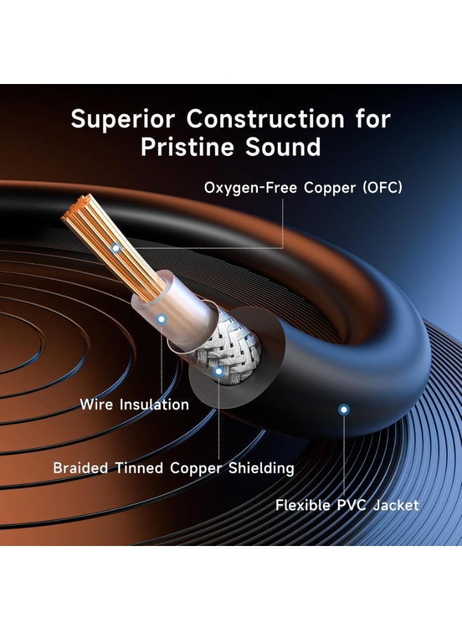 Cable Matters 2-Pack 1/4 Inch TS to TS Electric Guitar Cable - 6ft, Guitar Amp Cord, Instrument Cable for ElectricGuitar, Mandolin, Bass AMP, Keyboard, Mixer, Equalizer - Image 5