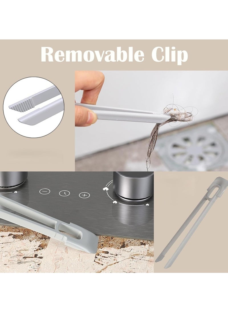 2-in-1 Rotating Cleaning Brush - Durable Purple Plastic, 360° Hard Bristle, V-Shaped Connector for Bathroom Tile & Wall Gap Cleaning