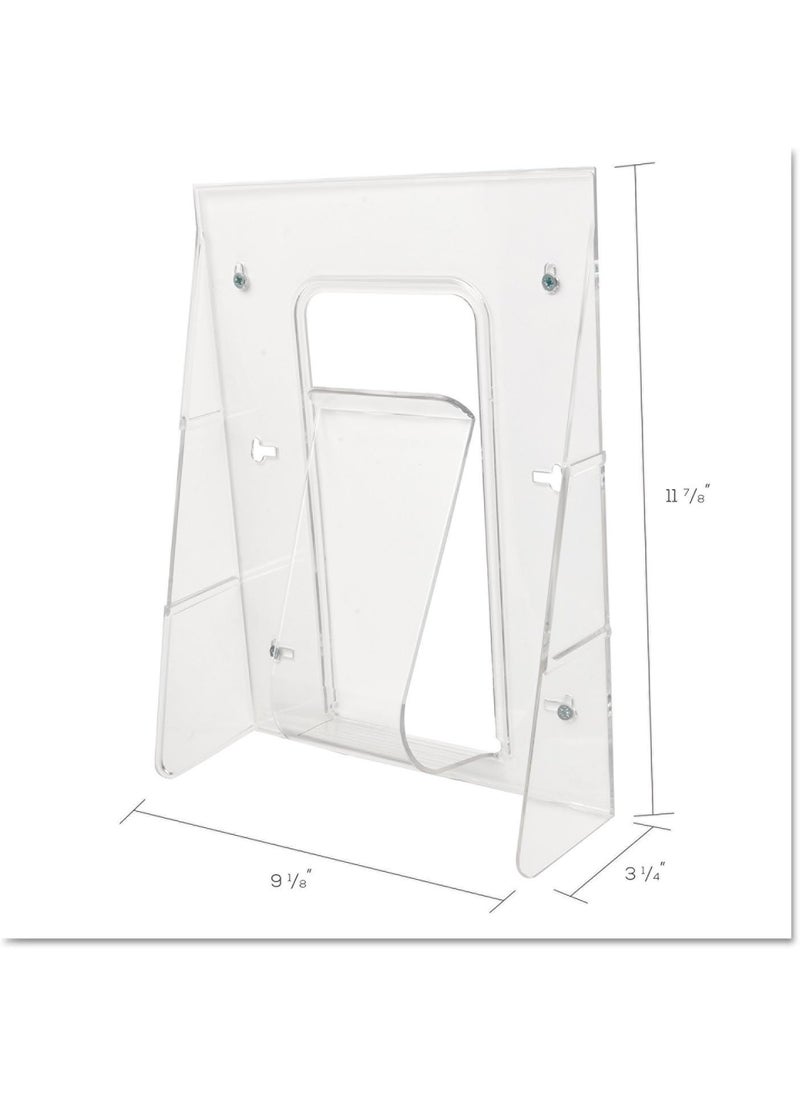 Deflecto Deflecto 55501 Literature Rack Magz Size 1 Pkt 918Inch x234Inch x1134Inch  CL  - Image 2