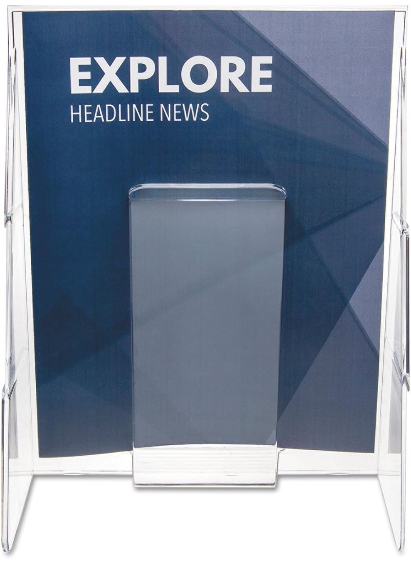 Deflecto Deflecto 55501 Literature Rack Magz Size 1 Pkt 918Inch x234Inch x1134Inch  CL  - Image 4