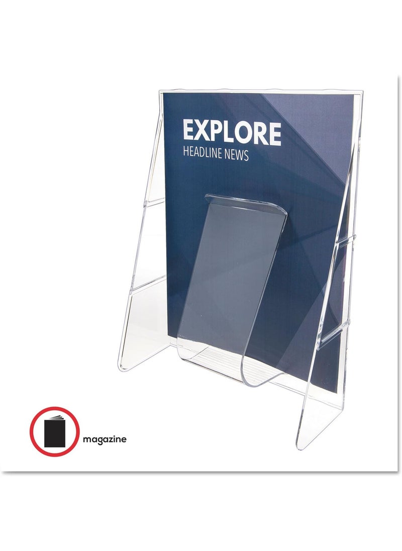 Deflecto Deflecto 55501 Literature Rack Magz Size 1 Pkt 918Inch x234Inch x1134Inch  CL  - Image 5