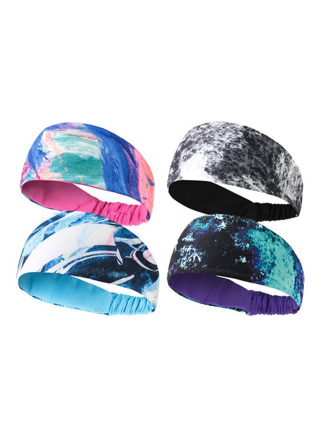 NIBEMINENT Unisex Polyester Yoga Basketball Running Sports Sweat Absorbent Band Headband 24*5cm  - Image 4