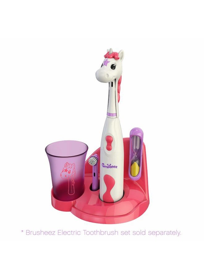 Brusheez Electronic Toothbrush Replacement Brush Heads 2 Pack (Sparkle The Unicorn)  - Image 4