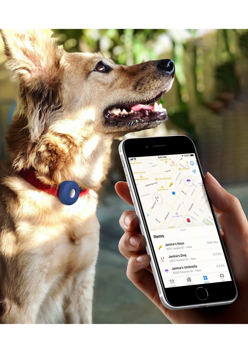 2-Pack Silicone Airtag Pet Collar Case - Durable and Stylish Protection for Your Pet's Airtags, Perfect for Dogs and Cats. - Image 4