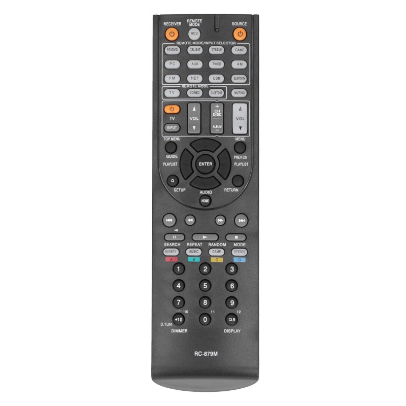 Remote Control Replacement for Onkyo AV Receiver - Wear-Resistant ABS Durable Controller with up to 33ft Control Distance for Home Audio Systems - Image 1