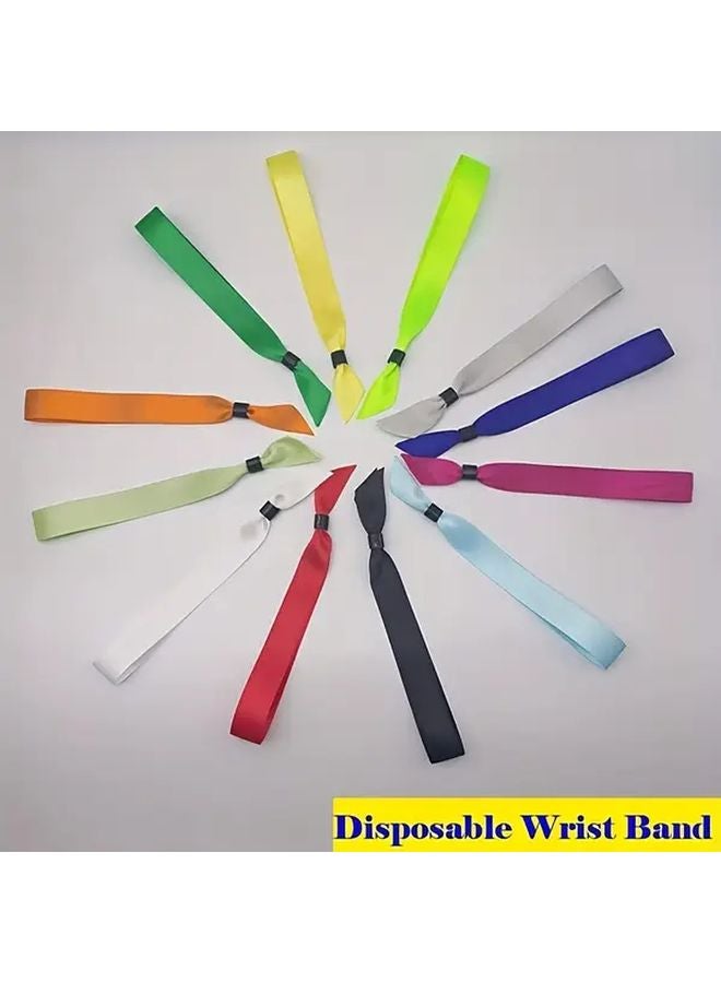 Black Solid Color Wristbands For Concert Party Exhibition Entrance Check In - Image 1