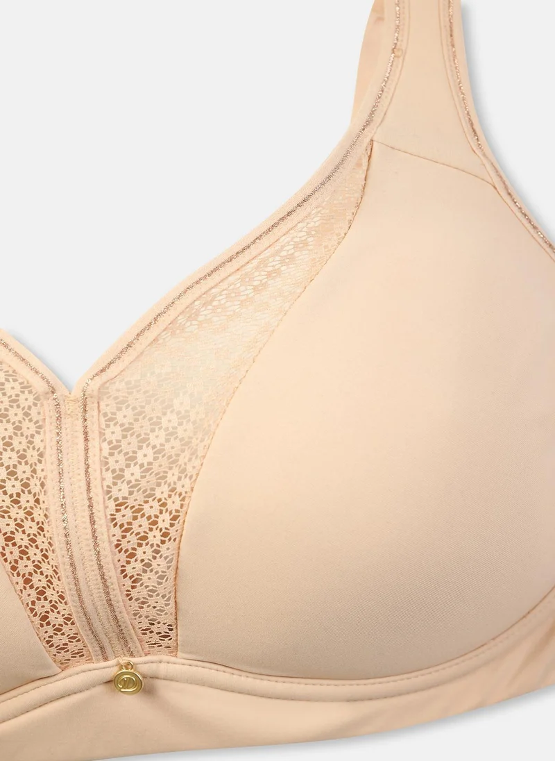 dagi Minimizer Bra Polyamide Non Padded Wireless Thick-Fixed Strap Underwear