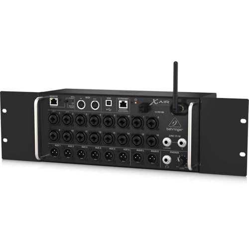 behringer بيهرينجر X AIR XR18 خلاط رقمي 18 قناة، 12 حافلة لجهاز iPad/أجهزة Android مع 16 مضخم صوت Midas قابل للبرمجة، وحدة واي فاي مدمجة وواجهة صوت USB متعددة القنوات - Image 3