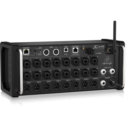 behringer بيهرينجر X AIR XR18 خلاط رقمي 18 قناة، 12 حافلة لجهاز iPad/أجهزة Android مع 16 مضخم صوت Midas قابل للبرمجة، وحدة واي فاي مدمجة وواجهة صوت USB متعددة القنوات - Image 5