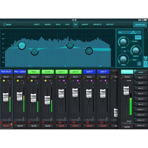 behringer بيهرينجر X AIR XR18 خلاط رقمي 18 قناة، 12 حافلة لجهاز iPad/أجهزة Android مع 16 مضخم صوت Midas قابل للبرمجة، وحدة واي فاي مدمجة وواجهة صوت USB متعددة القنوات - Image 4