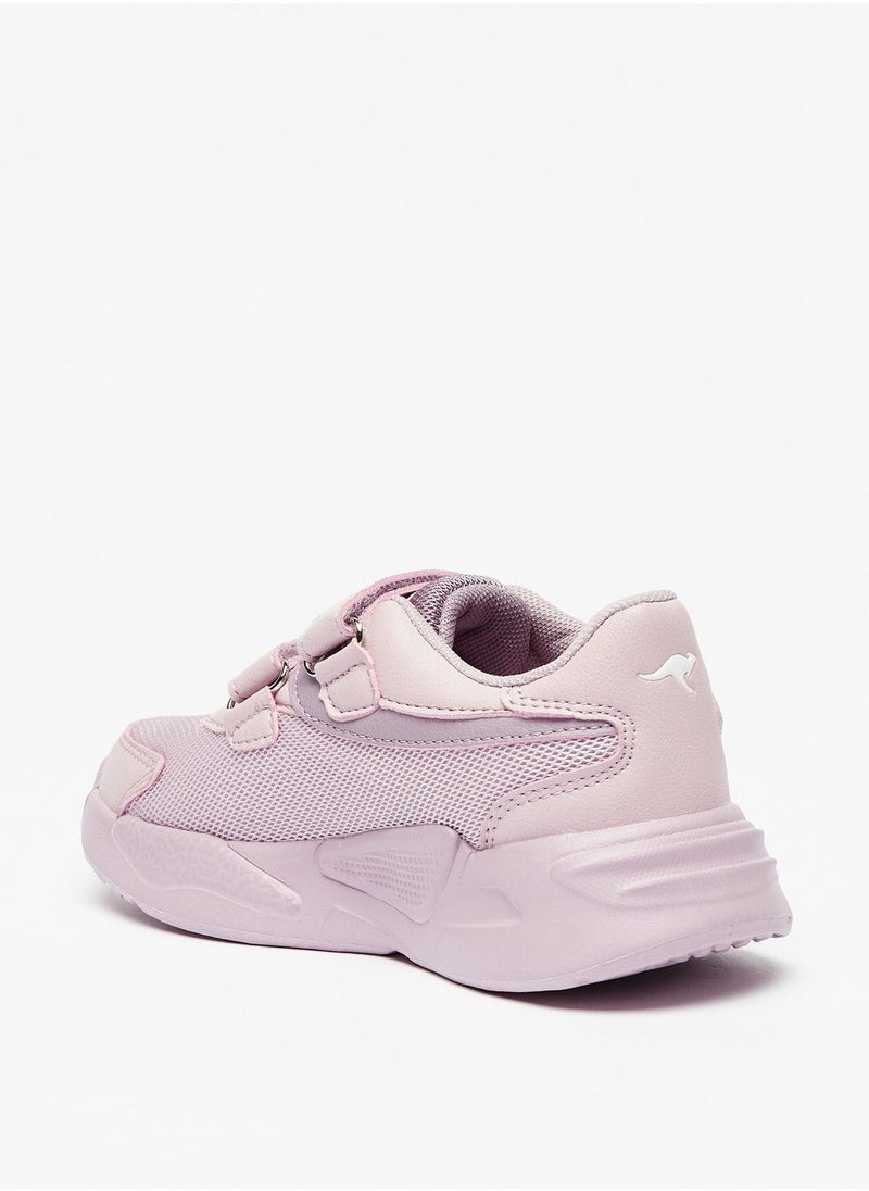 kangaROOS - Girls Textured Sneakers with Hook and Loop Closure - Image 1