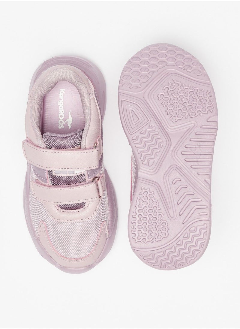 kangaROOS - Girls Textured Sneakers with Hook and Loop Closure - Image 1