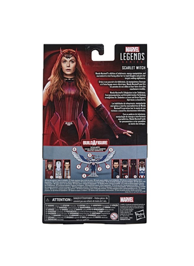 AVENGERS Hasbro Marvel Legends Series 6Inch Action Figure Toy Scarlet Witch Premium Design And 4 Accessories For Kids Age 4 And Up  - Image 5