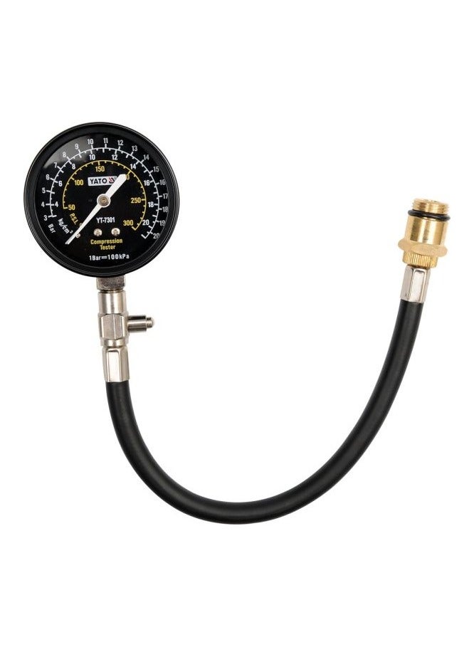 YATO Flex - Drive Compression Tester 21BAR with Threaded Adaptor