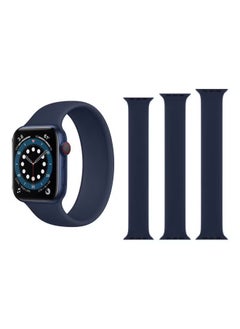 PROMASS 3-Piece Replacement Band For Apple Watch Series 6/SE/5/4/3/2/1 40/38 mm Deep Navy Blue  - Image 1