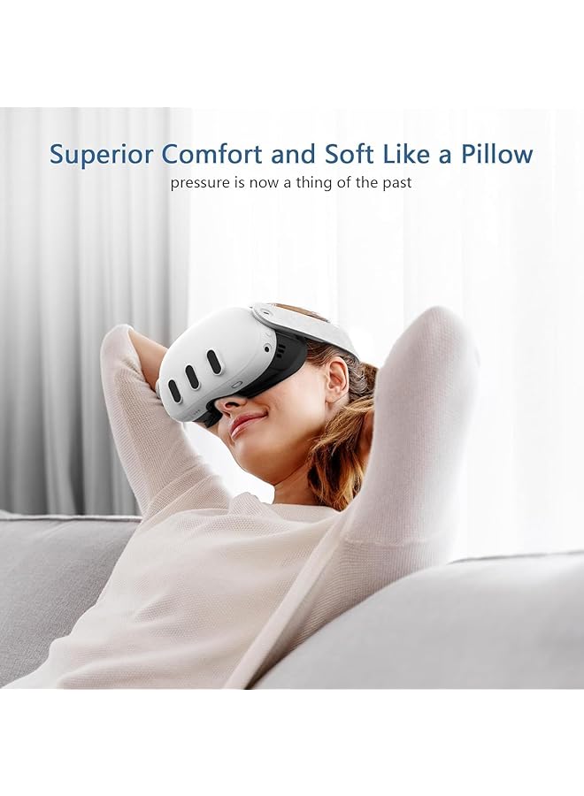 X spring Quest Face Pad Face Cover Pad Facial Interface With Vr Accessories For Meta Quest 3 With Soft Pu Face Cushion Pad Replacement Comfortabe Sponge Reduce Head Pressure Immersive Gaming - Image 4