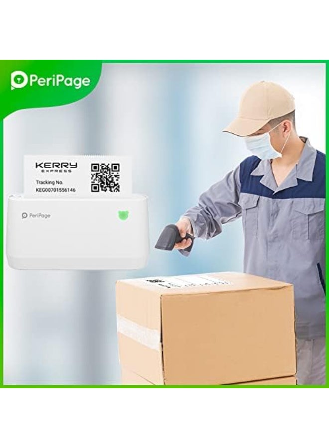 PeriPage A9Max 203dpi Sticker Printer - Mini Thermal Printer, A9Max Sticker Maker Machine, Portable Bluetooth Pocket Phone Printer for Anatomy Flashcards, Journal, Notes, Kids Gift, Receipts, Orange Color - Image 4