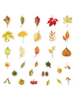 Generic 50-Piece Beautiful Leaves Cartoon Stickers Vinyl Aesthetic Sticker Laptop Stickers for Skateboard Guitar Travel Case Graffiti Sticker Door Luggage Car Bike Bicycle for Kids Teens Girls Adults  - Image 3
