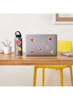 Generic 50-Piece Beautiful Leaves Cartoon Stickers Vinyl Aesthetic Sticker Laptop Stickers for Skateboard Guitar Travel Case Graffiti Sticker Door Luggage Car Bike Bicycle for Kids Teens Girls Adults  - Image 5