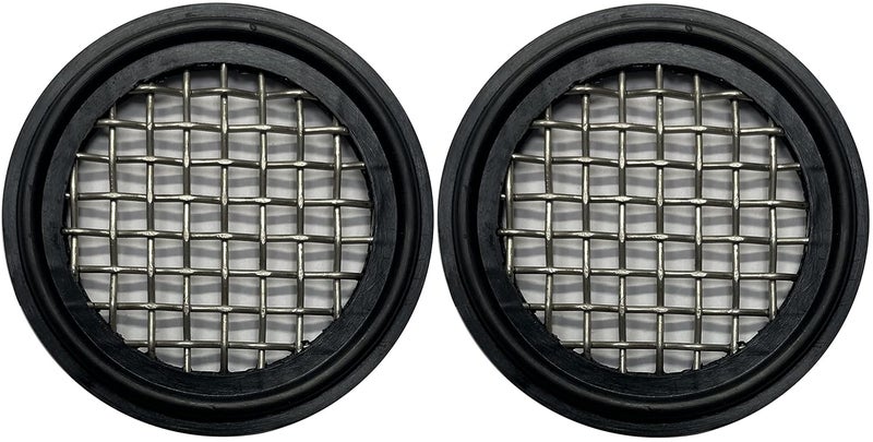 DR.COMPONENT 1.5" Sanitary Tri-Clamp Gaskets (Pack of 2), Bonded Type Screen (#6 Mesh/ 2380 μm) Gaskets, Black EPDM - Image 2