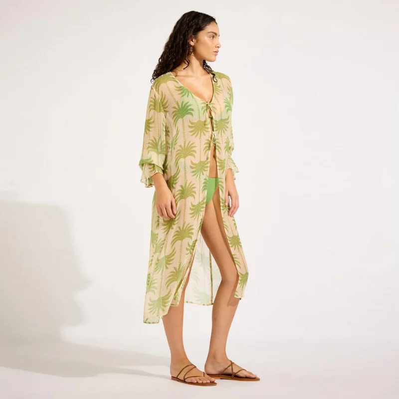 Seafolly  Oasis Tie Front Cover Up - Women for Women | Best Price UAE