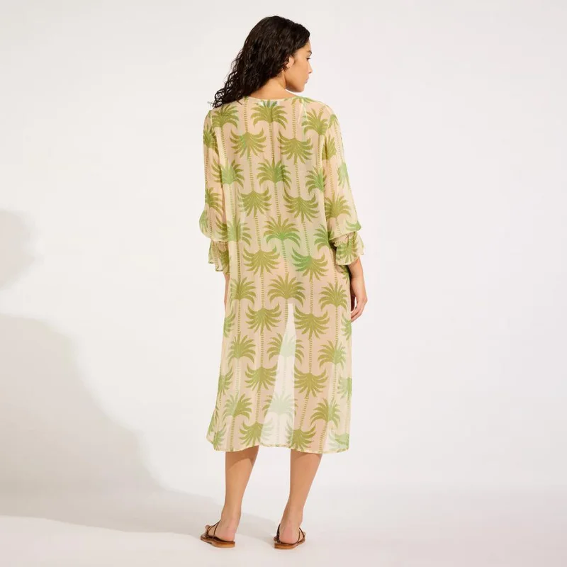 SEAFOLLY Oasis Tie Front Cover Up - Women