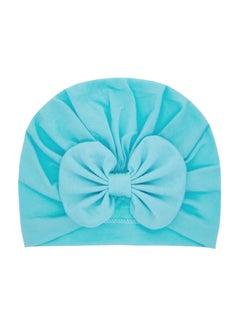 Bambimici Bambimici -  Set of  2 TinyTwist Baby Turban and Mittens - Blue  - Image 2