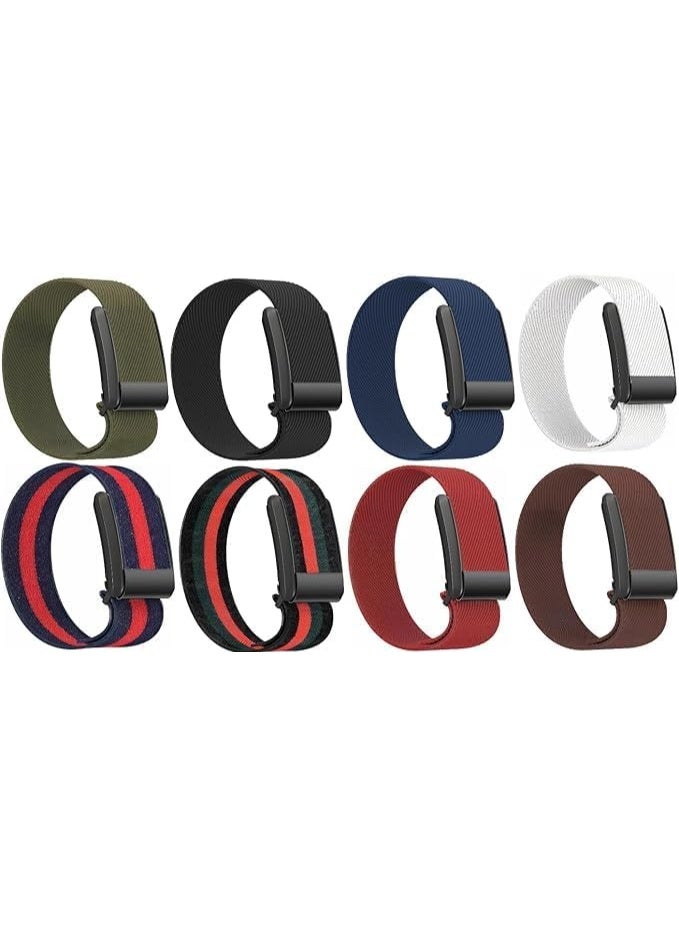 MUNTAQI Pack of 8 Nylon Replacement Bands Compatible with Whoop 4.0 – Adjustable Breathable Straps for Whoop 4.0 Fitness Tracker, Durable Lightweight Sport Wristbands for Men & Women - Image 1