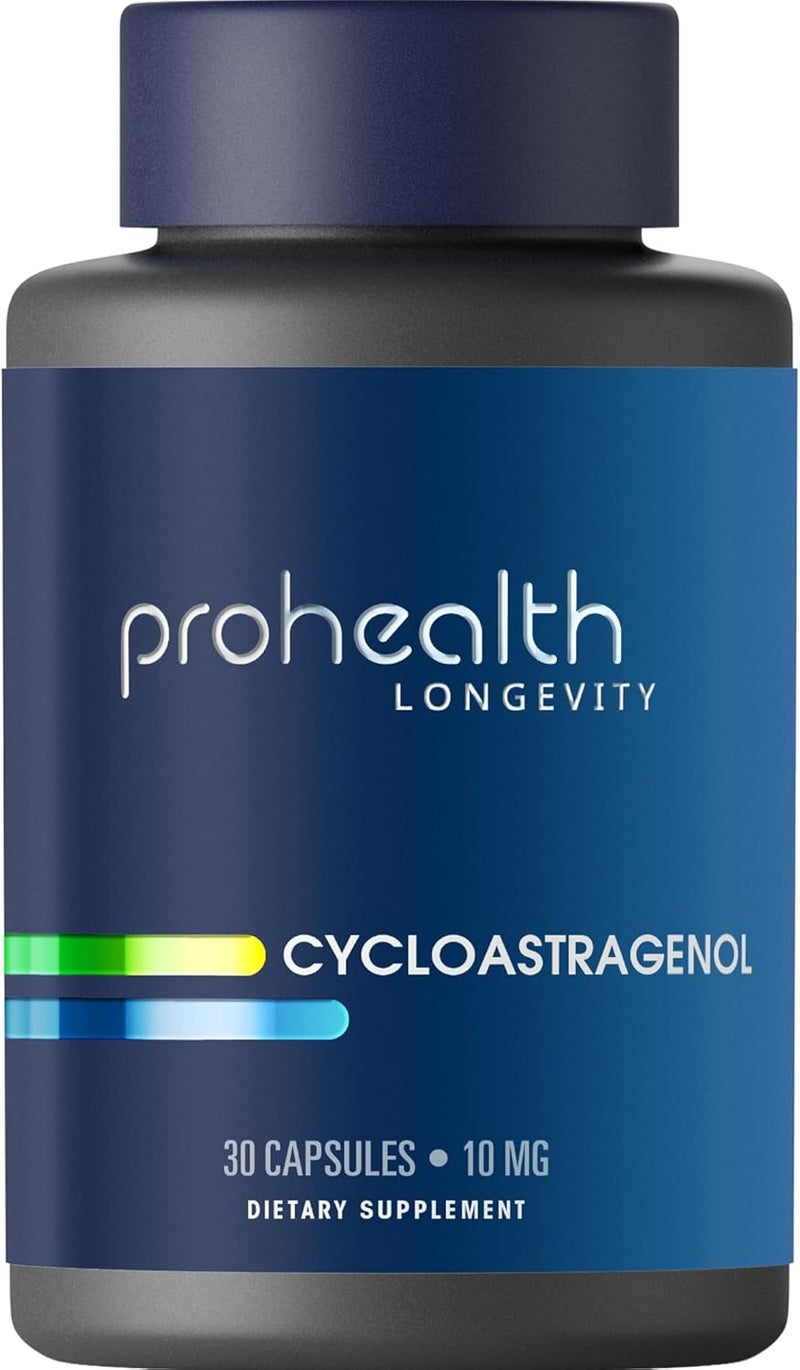 ProHealth مكمل سيكلوستراجينول 10 ملغ لكل حصة مدعوم علميًا لدعم طول التيلومير وبنية الحمض النووي والشيخوخة الصحية مختبر من طرف ثالث لاختبار النقاء والجودة - Image 1