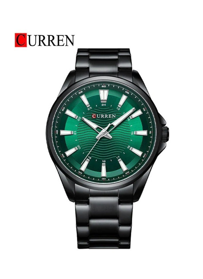 CURREN CURREN 8424 Original Brand Stainless Steel Band Wrist Watch For Men  - Image 1
