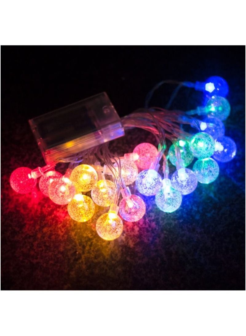Aclix Bubble Ball Led String Lights Fairy Garland 6M USB Battery Powered Christmas Decorations for Home Outdoor DIY Waterproof - Image 1