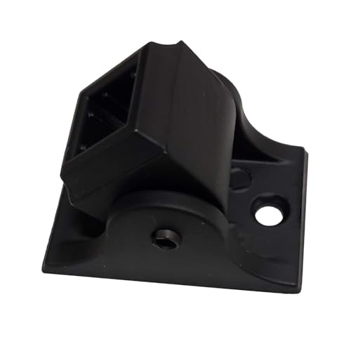 Decorex Hardware Baluster Screw Down Swivel Shoe with Set of Screws - for Use with 1/2" Square Iron Balusters - Set of 10 (Satin Black) - DH-61 - Image 4
