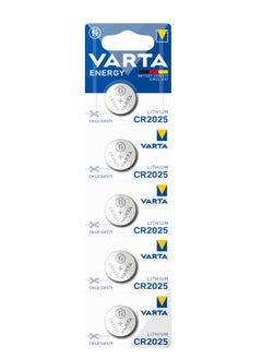 VARTA Coin Battery Energy CR2025 Lithium , 3V , 5 pes  - Image 1