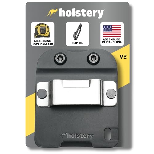 Holstery TapeMaster | Clip-On Tape Measure Holder - Low-Profile Measuring Tape Holster for Your Belt, Tool Bags, Pockets, or Pants - Image 1