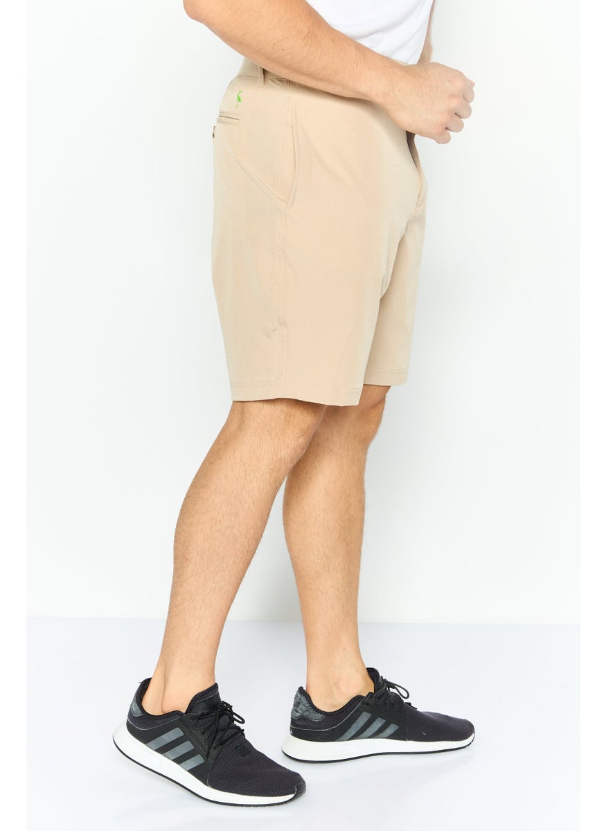 Tailorbyrd Men Sportswear Fit Outdoor Shorts, Khaki  - Image 3
