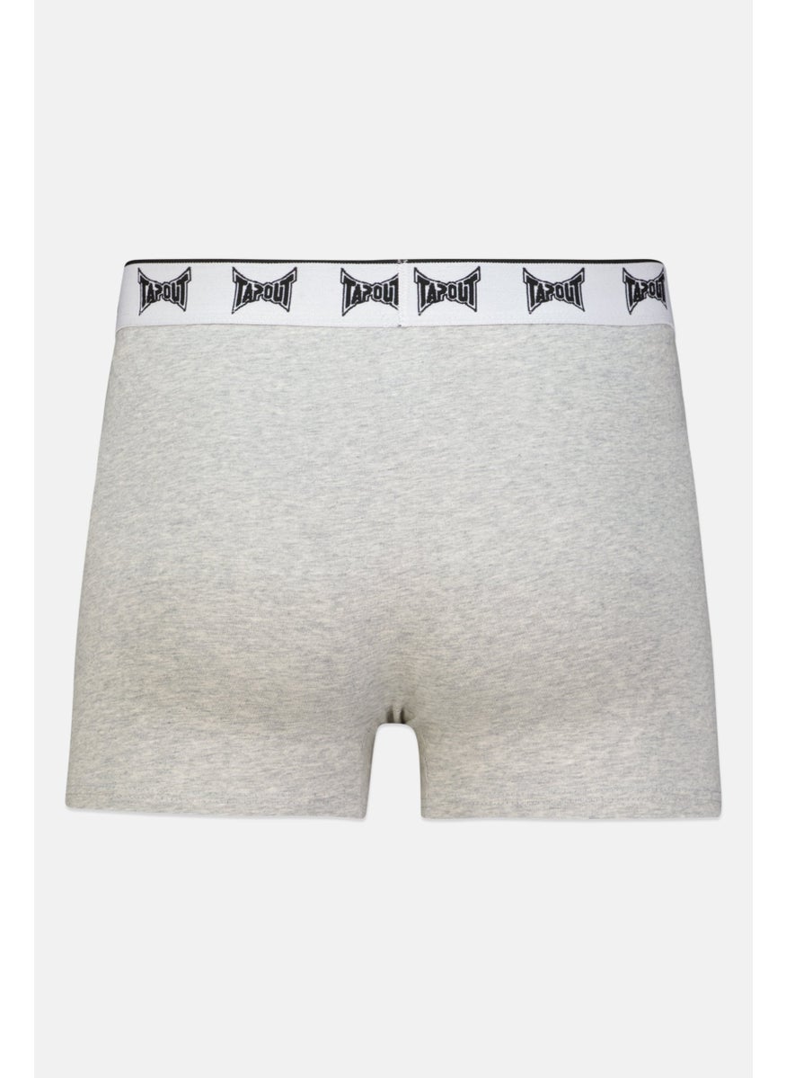 TapouT - Men 3 Pcs Brand Logo Boxer Brief, Black/Grey/White - Image 1