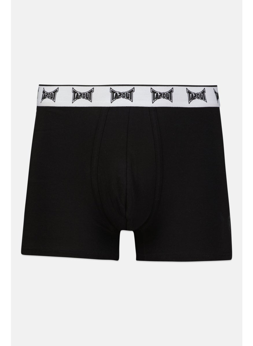 TapouT - Men 3 Pcs Brand Logo Boxer Brief, Black/Grey/White - Image 1